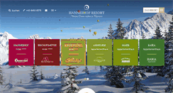 Desktop Screenshot of hanneshof-resort.com